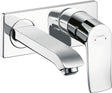 HANSGROHE Metris LowFlow Einhebel-Waschtischmischer DN 15 Unterputz mit 165 mm Auslauf in Chrom