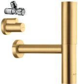 AXOR Designsiphon Set FLOWSTAR mit Eckventilen und Schubern, chrom – Flaschensiphon für Waschtische