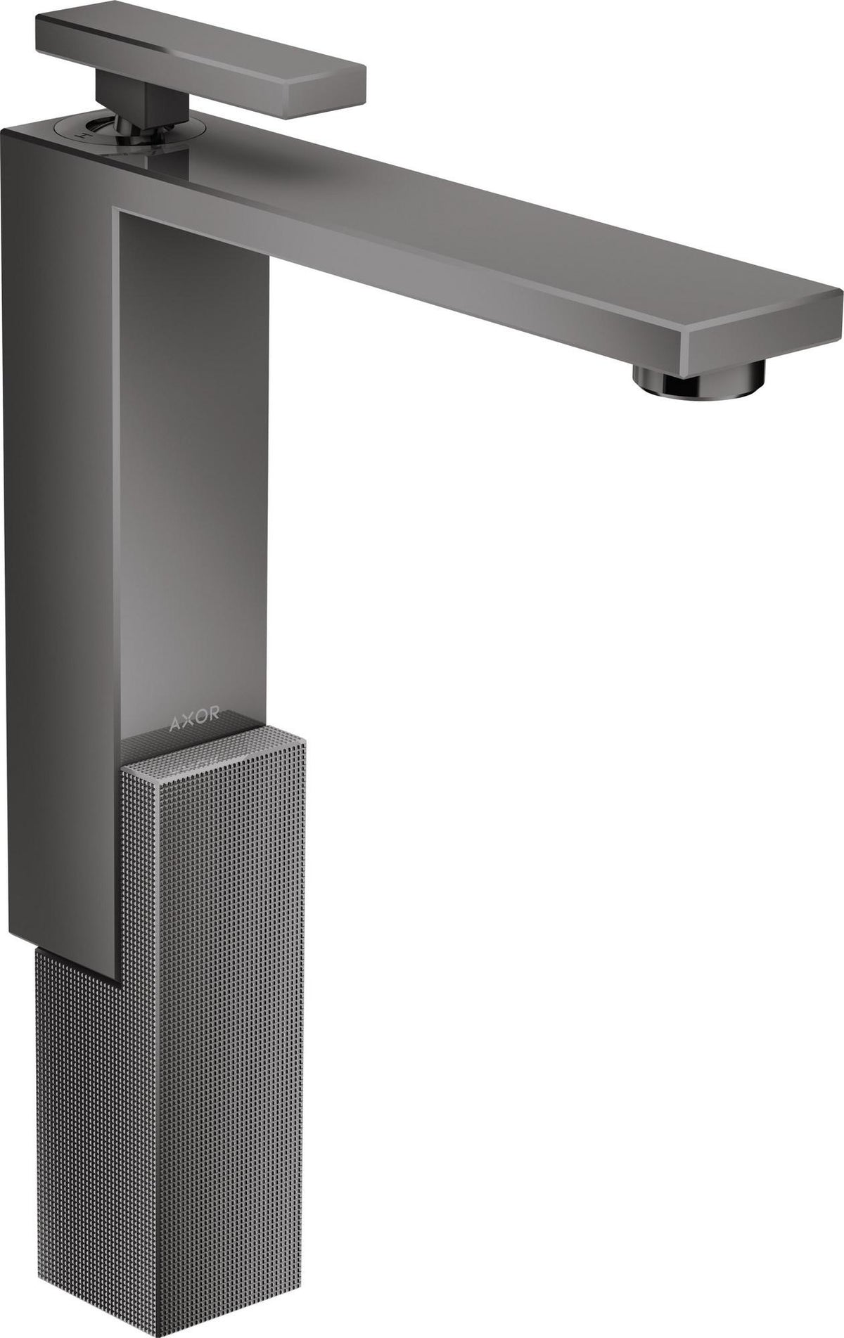 AXOR Edge Waschtischmischer 280 Diamantschliff chrom von Hansgrohe – Einhebelmischer mit Push-Open