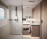 HANSGROHE AddStoris Glashalter Wandmontage Chrom – Mattglas Zahnputzbecher-Halter mit verdeckter Befestigung