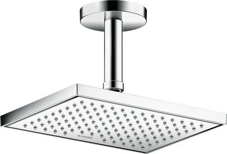 AXOR Kopfbrause 245 x 185 mm 1 Jet EcoSmart Chrom – Rain-Duschkopf für Wand- und Deckenmontage