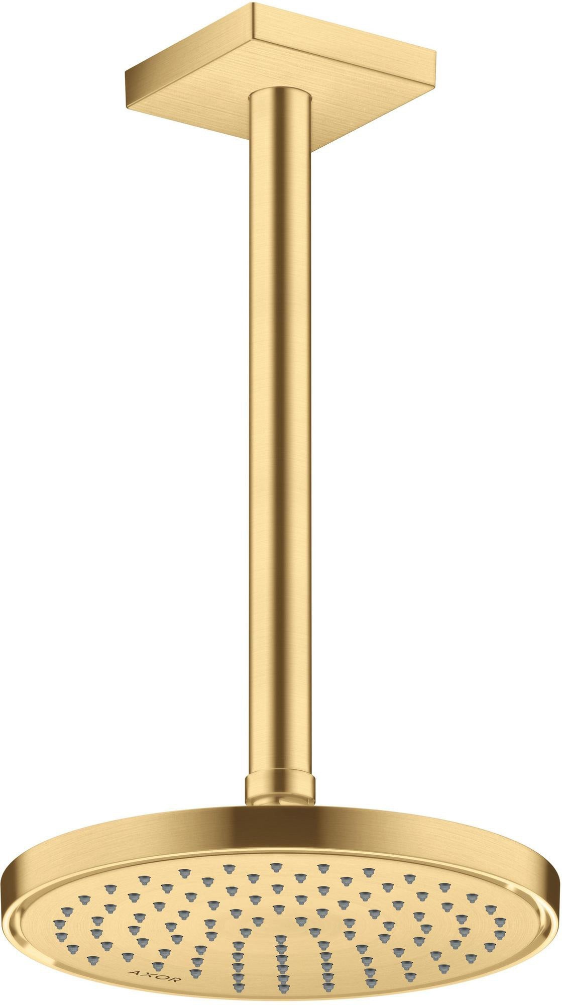 AXOR Decken-Anschlussstück 300 mm DN 15 eckig brushed brass