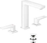 HANSGROHE Metropol 3-Loch-Waschtischarmatur mit Push-Open Ablaufgarnitur, Chrom, ComfortZone 160