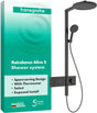 HANSGROHE Raindance Alive S 300 2jet Duschsystem mit Thermostat – Schwarz, 300 mm Kopfbrause