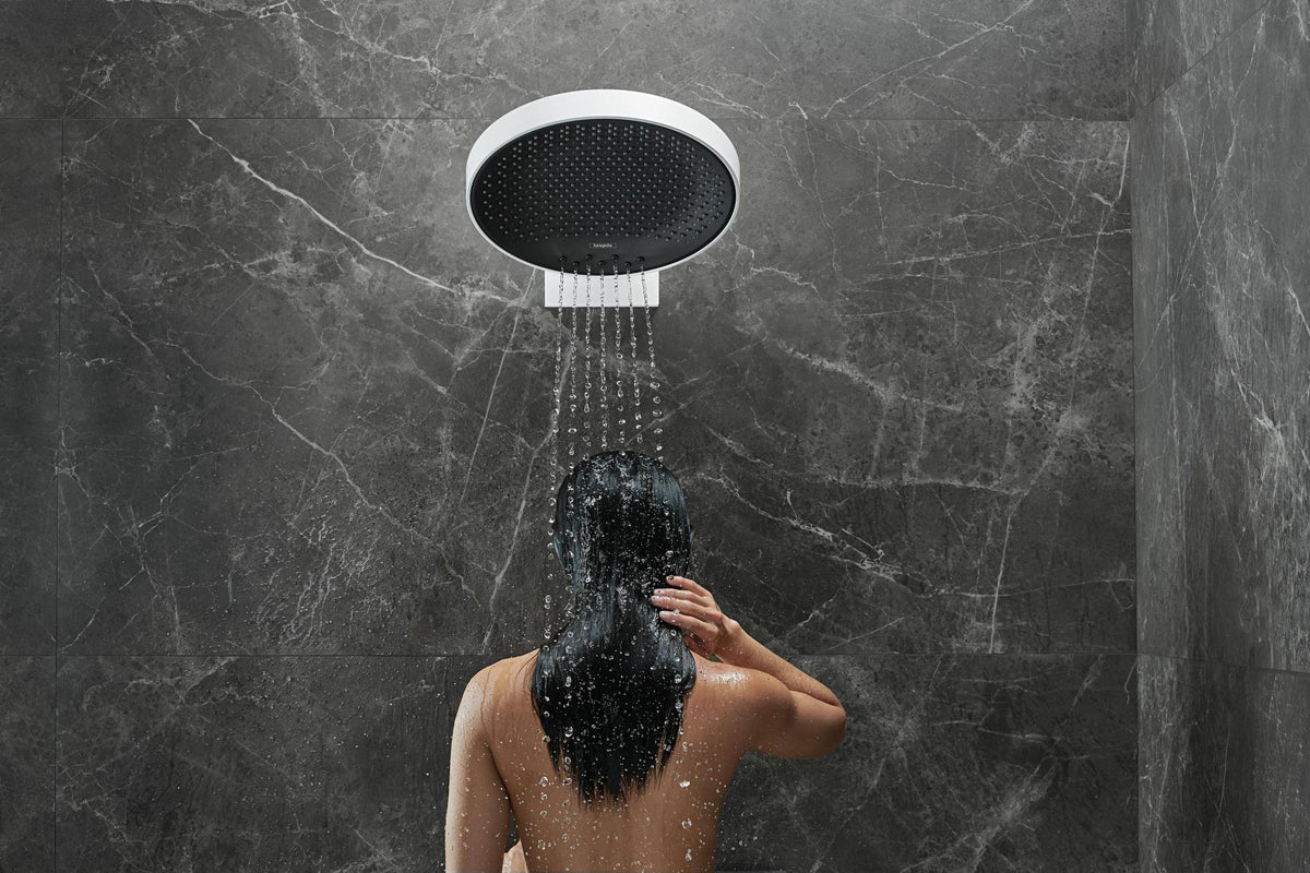 HANSGROHE Kopfbrause Rainfinity 360 3jet Wandmontage Chrom – 3 Strahlarten & Antikalk
