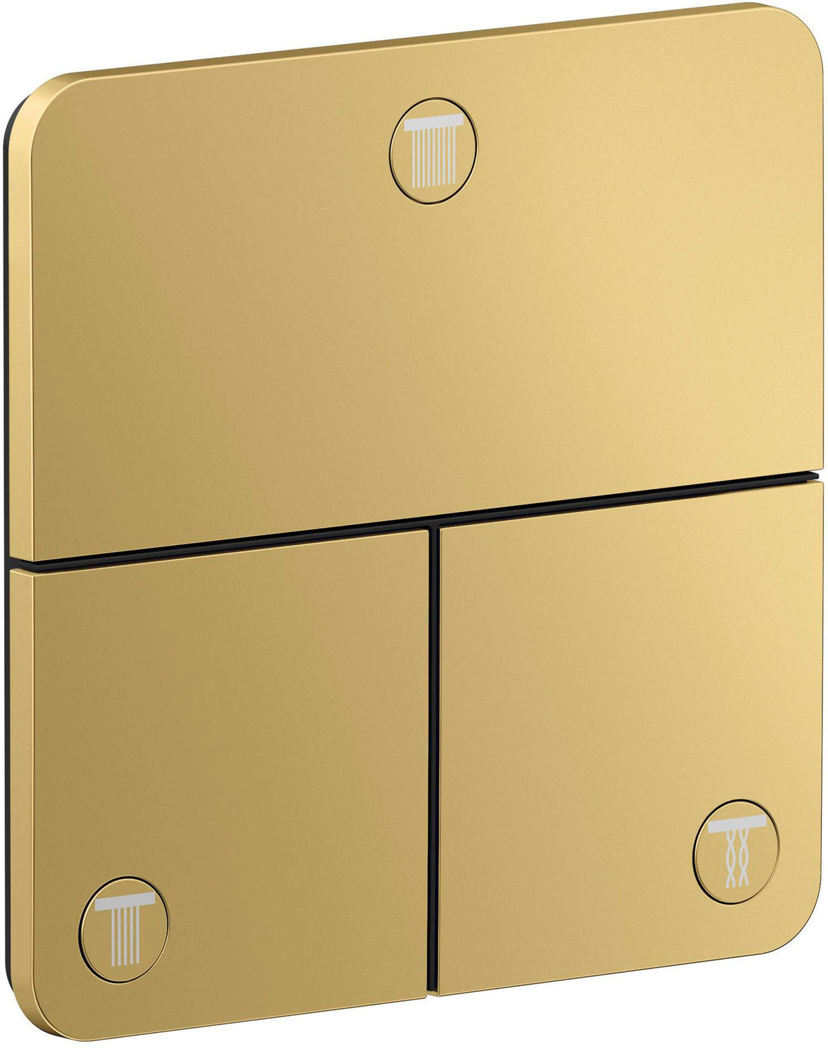AXOR ShowerSelect ID Fertigmontageset Unterputz softsquare 3 Verbraucher Chrom – Select-Tasten