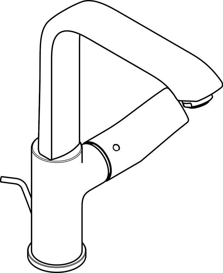 HANSGROHE Metris Einhebel-Waschtischmischer 230 DN 15 mit Schwenkauslauf, chrom