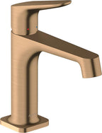 keine Angabe / brushed bronze / Pop-up-Ventil mit vertikalem Hebel