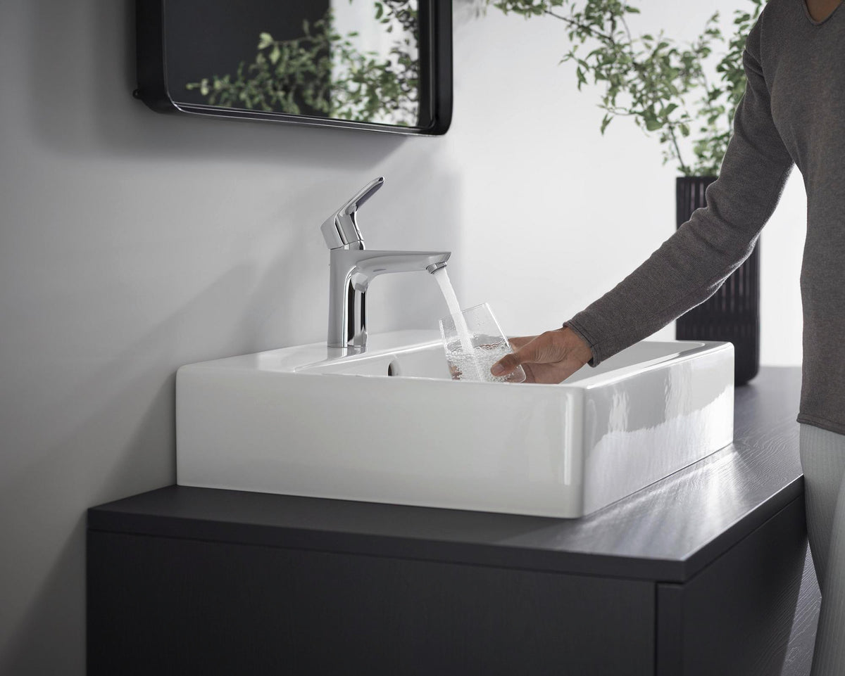 HANSGROHE Focus 100 Einhebel-Waschtischmischer DN 15 CoolStart mit Zugstangen-Ablaufgarnitur