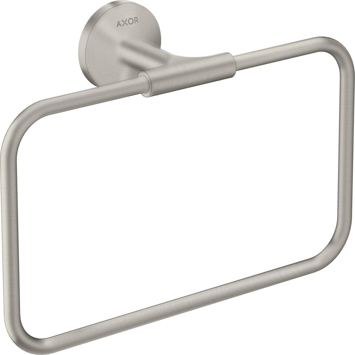 AXOR Universal Circular Handtuchring mattweiß – schwenkbar, verdeckte Wandmontage, Ø 250 mm