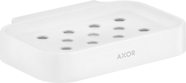 AXOR Universal Circular Seifenschale mattweiß – Wandmontage mit verdeckter Befestigung