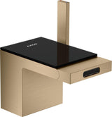 AXOR MyEdition Platte 150 in Leder – Abnehmbare Design-Abdeckung für Waschtischarmaturen