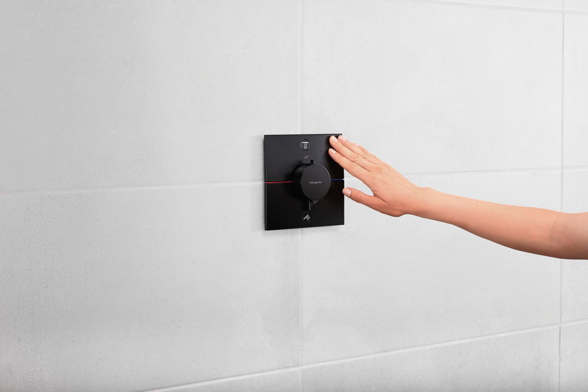 HANSGROHE ShowerSelect Comfort E Thermostat Fertigmontageset UP Chrom für 2 Verbraucher