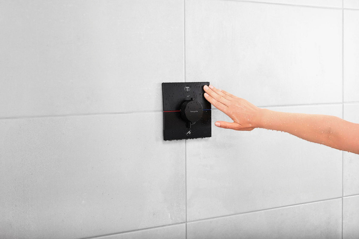 HANSGROHE ShowerSelect Comfort E Thermostat Fertigmontageset UP Chrom für 2 Verbraucher