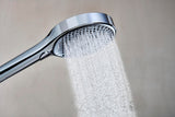 HANSGROHE HG Handbrause Rainfinity 130 3jet Chrom – 3 Strahlarten, QuickClean, Select-Taste