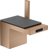 AXOR MyEdition Platte 150 in Leder – Abnehmbare Design-Abdeckung für Waschtischarmaturen