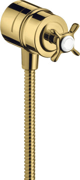 AXOR Montreux FIXFIT STOP Schlauchanschluss DN 15 mit Absperrventil und Kreuzgriff, chrom