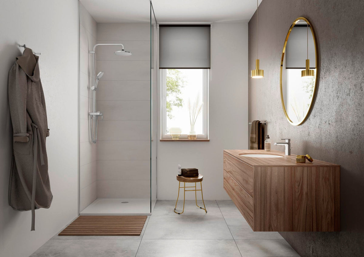 Hansgrohe VERNIS Blend Einhebel-Brausemischer Aufputz Chrom – Wandmontage, Temperaturbegrenzung