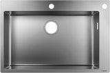 HANSGROHE Einbauspüle S712-F660 Edelstahl 660 x 400 mm mit Überlauf