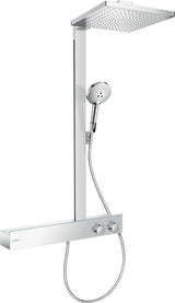 HANSGROHE Raindance E 300 Showerpipe Duschsystem mit Thermostat ShowerTablet 600, 300x300 mm, Chrom