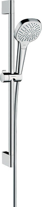 HANSGROHE Croma Select E Multi Brauseset mit Unica Croma Stange 650 mm, weiß/chrom