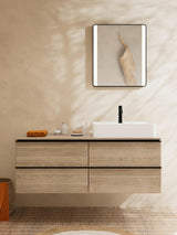 HANSGROHE AddStoris Glashalter Wandmontage Chrom – Mattglas Zahnputzbecher-Halter mit verdeckter Befestigung