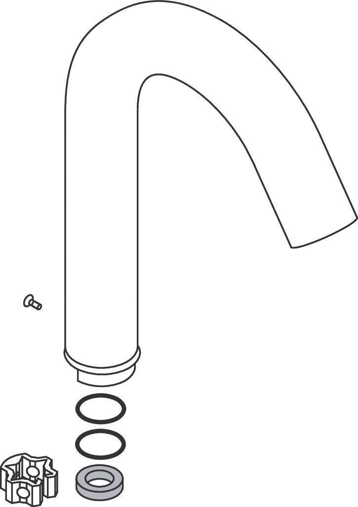 Hansgrohe Auslauf WT 95030 – Chrom, UBA-konform, Sanitär-Armaturen Ersatzteil