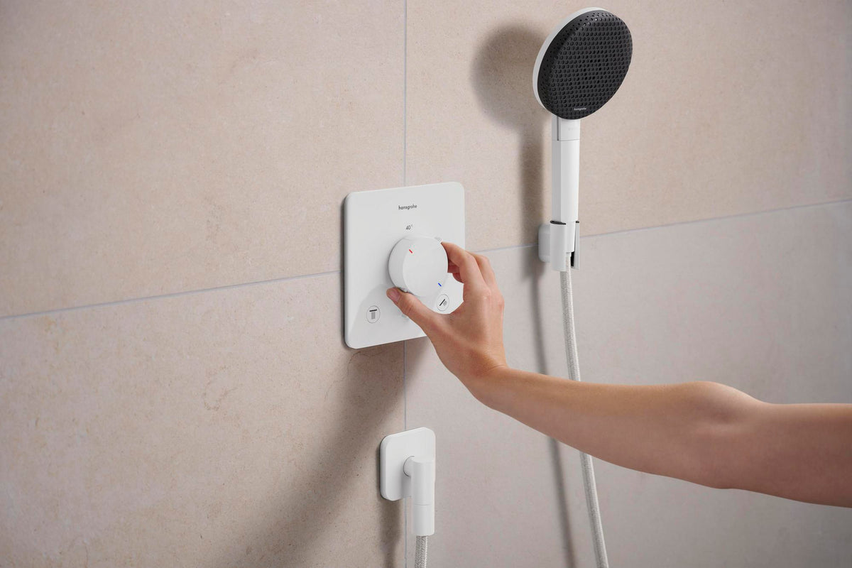 HANSGROHE Ecostat Comfort Q Thermostat UP Fertigset für 2 Verbraucher – Temperatur- und Volumensteuerung