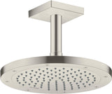 AXOR Decken-Anschlussstück 100 mm DN 15 eckig in Edelstahl-Optik von Hansgrohe