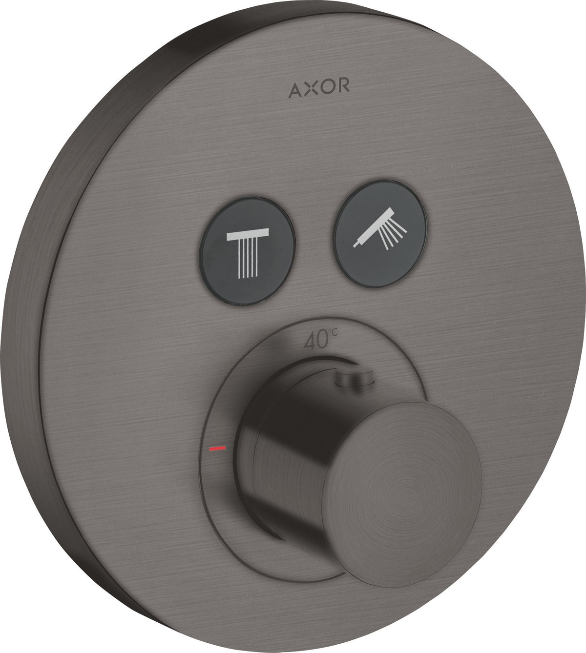 AXOR ShowerSelect Round Thermostat für 2 Verbraucher – Chrom, wandmontiert