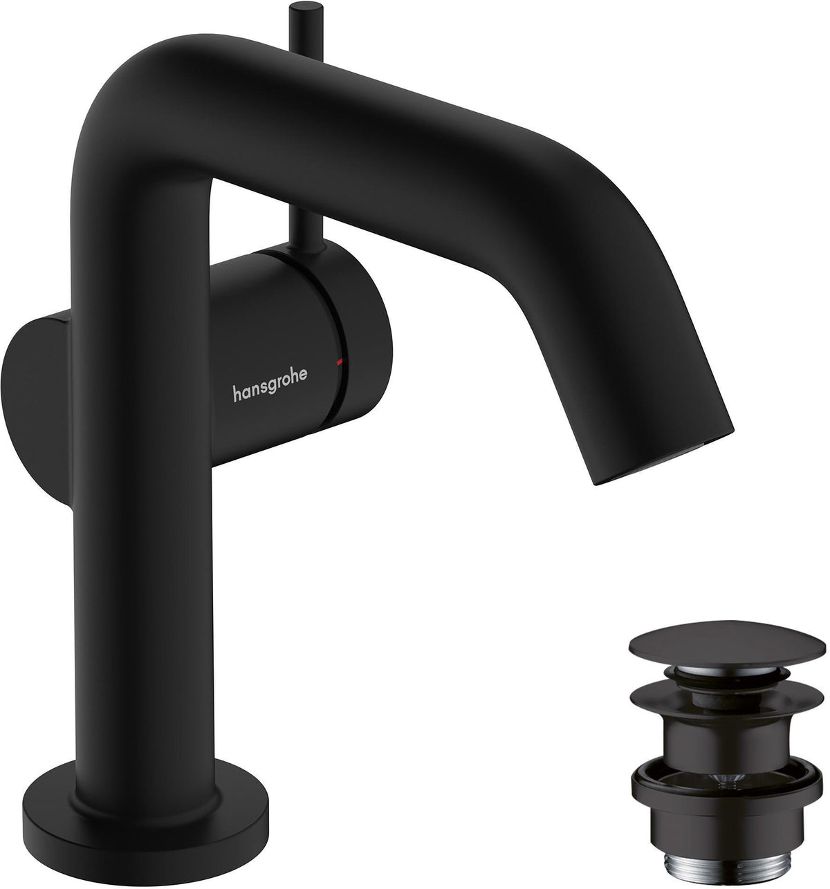 HANSGROHE Tecturis S Einhebel-Waschtischmischer 130 mm Ausladung Push-Open Chrom