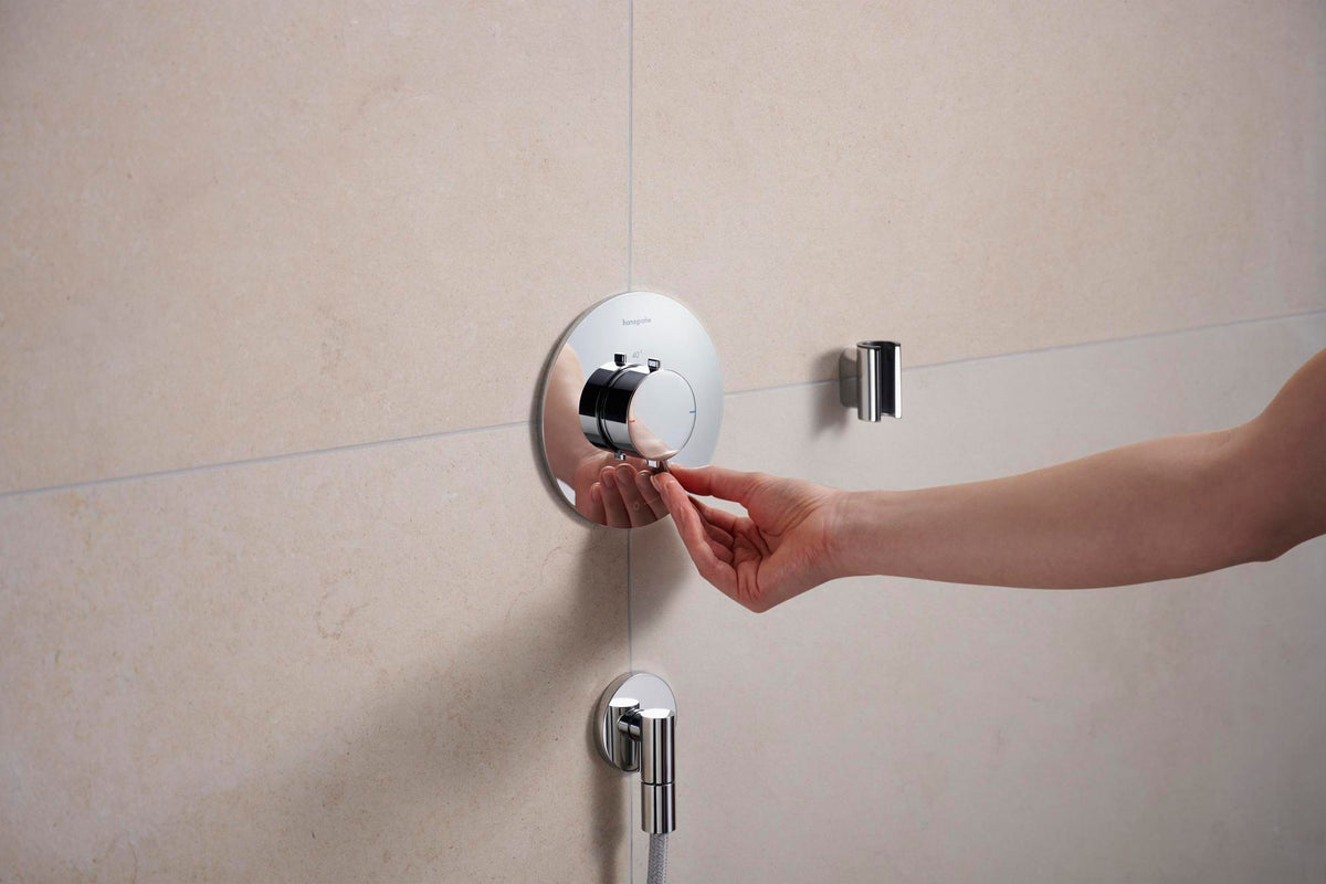 HANSGROHE Porter Fine Brausehalter – Wandhalterung aus Metall für konische Brauseschläuche