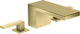 AXOR MYEDITION 3-Loch-Waschtischmischer 70 ohne Platte in polished gold optic – PowderRain