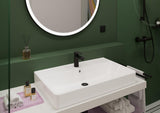 HANSGROHE Xanuia Q Aufsatzwaschtisch 800x480 mm weiß mit Hahnloch und Überlauf