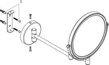 HANSGROHE Rasierspiegel Logis Universal Chrom – 3-fach Vergrößerung, neigbar, Wandmontage