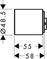AXOR Verlängerungsset DN 20 für Thermostatmodul Unterputz in Chrom