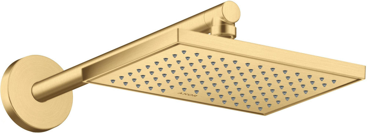 AXOR Kopfbrause 245 x 185 mm 1 Jet EcoSmart Chrom – Rain-Duschkopf für Wand- und Deckenmontage