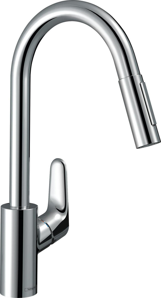 HANSGROHE Focus M41 Einhebel-Küchenmischer 240 mit Ausziehbrause, Chrom