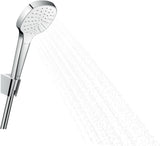 HANSGROHE Brauseset Croma Select E 1jet mit Isiflex Brauseschlauch 1600 mm weiß/chrom