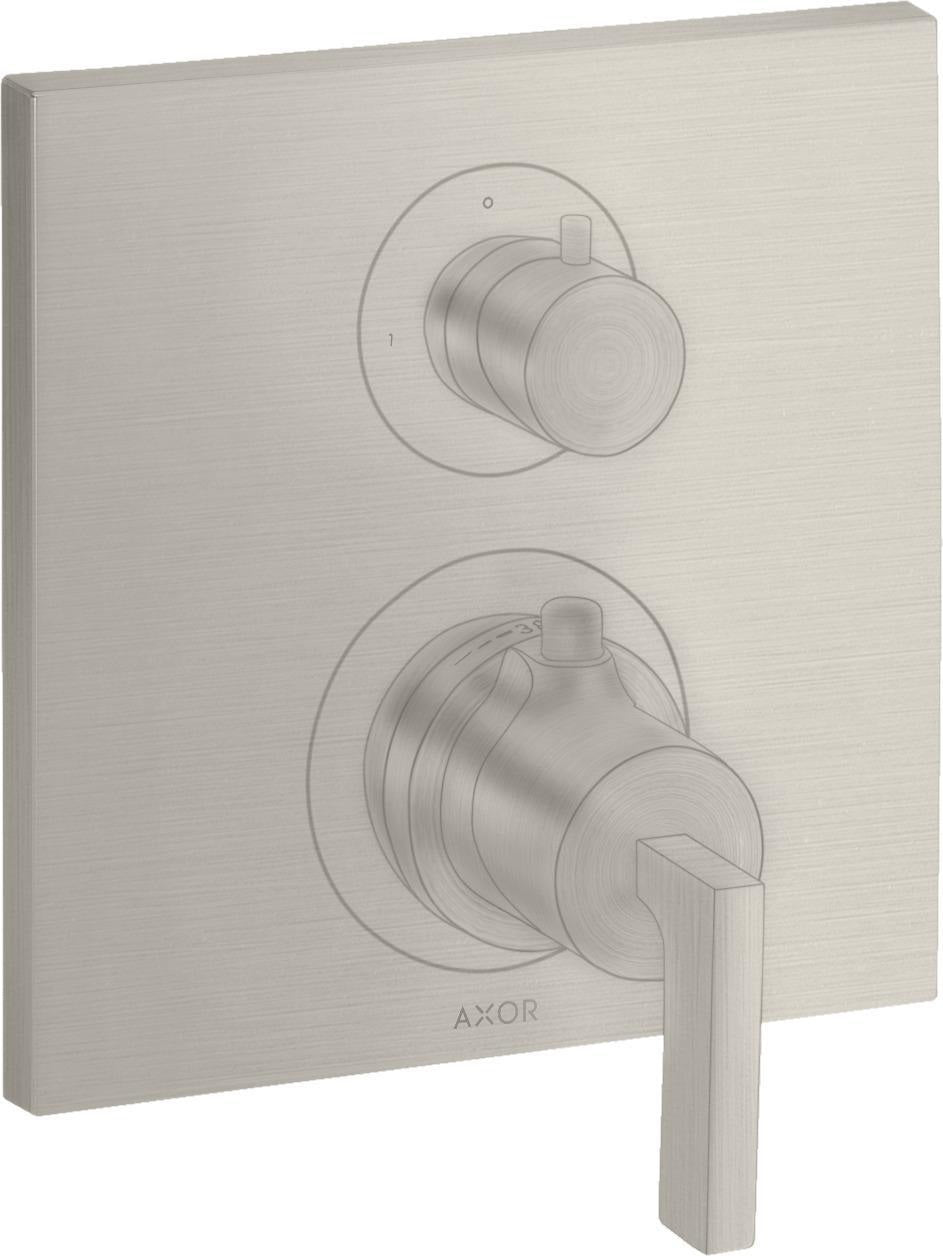 AXOR Citterio Thermostatbatterie mit Ab-/Umstellventil, Hebelgriff, chrom