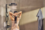 Hansgrohe Rainfinity 350 Showerpipe mit Kopfbrause 360 mm – Chrom, Thermostat, PowderRain