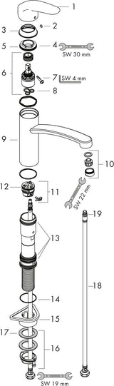 HANSGROHE Focus M41 Einhebel-Küchenmischer 160 mit 360° Schwenkbereich und ComfortZone