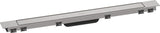 HANSGROHE RainDrain Match Plus Duschrinne 800 mm mattschwarz mit höhenverstellbarem Rahmen