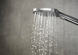 Handbrause RAINDANCE SELECT E 120 3jet von HANSGROHE – 3 Strahlarten, EcoSmart, QuickClean