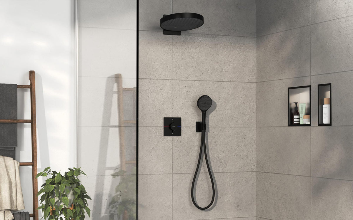 HANSGROHE ShowerSelect Comfort E Thermostat Fertigmontageset UP Chrom für 2 Verbraucher