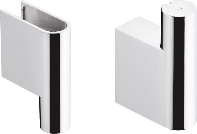 Hansgrohe Unica'S Puro Abdeckung Set Mattschwarz für Brausenstange – 2 Stück