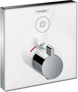 HANSGROHE ShowerSelect Glas Thermostat Unterputz für 1 Verbraucher weiß/chrom