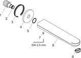 HANSGROHE Rebris S Wanneneinlauf Chrom – Wandmontage, 200 mm Ausladung, 22 l/min