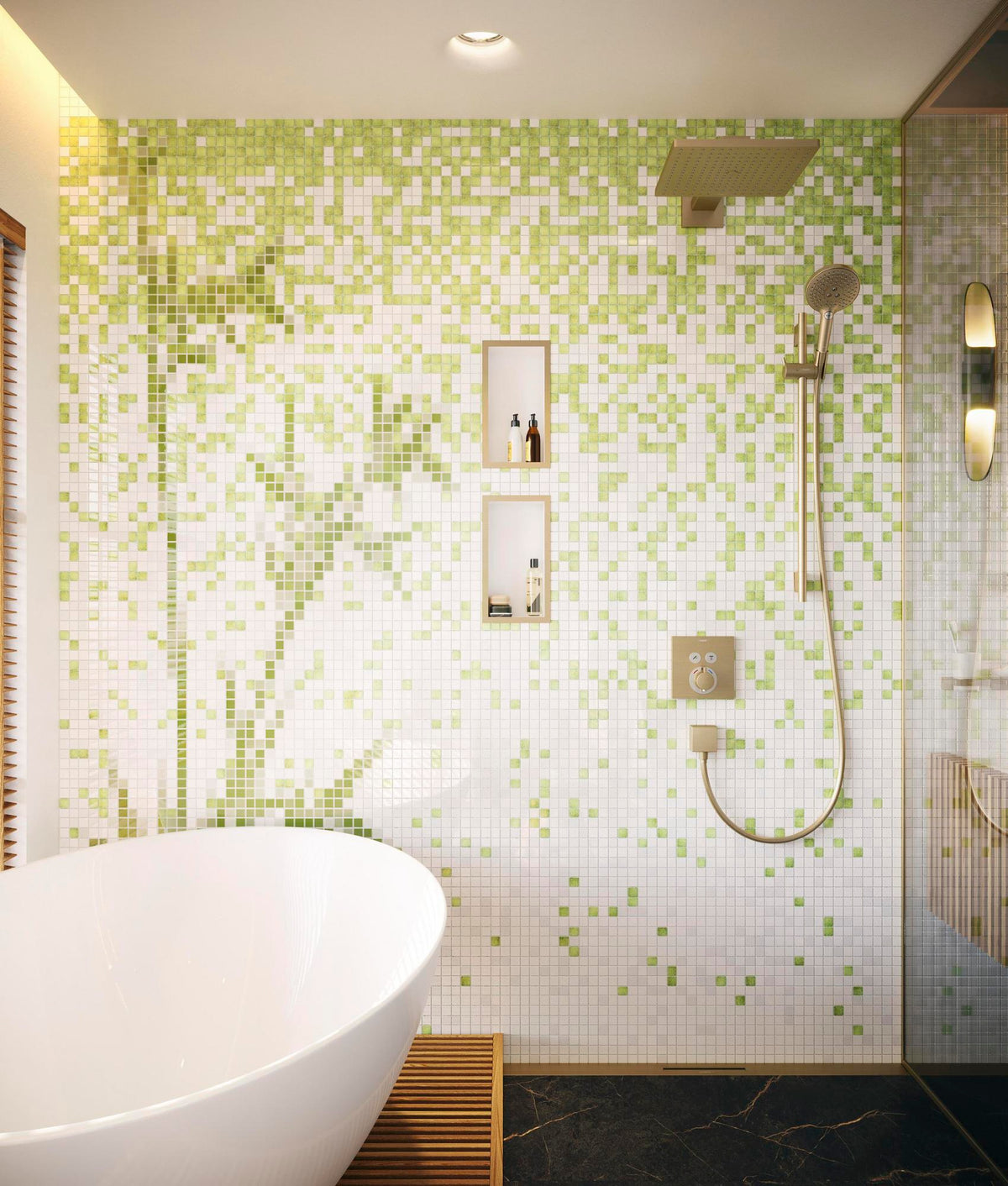 HANSGROHE Unica'S Puro Brausestange 900 mm mit Brauseschlauch 1600 mm Chrom
