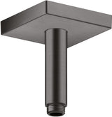 AXOR Decken-Anschlussstück 100 mm DN 15 eckig in Edelstahl-Optik von Hansgrohe